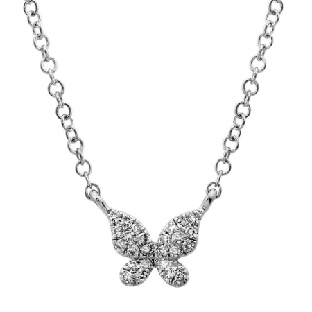 Diamond Butterfly Necklace