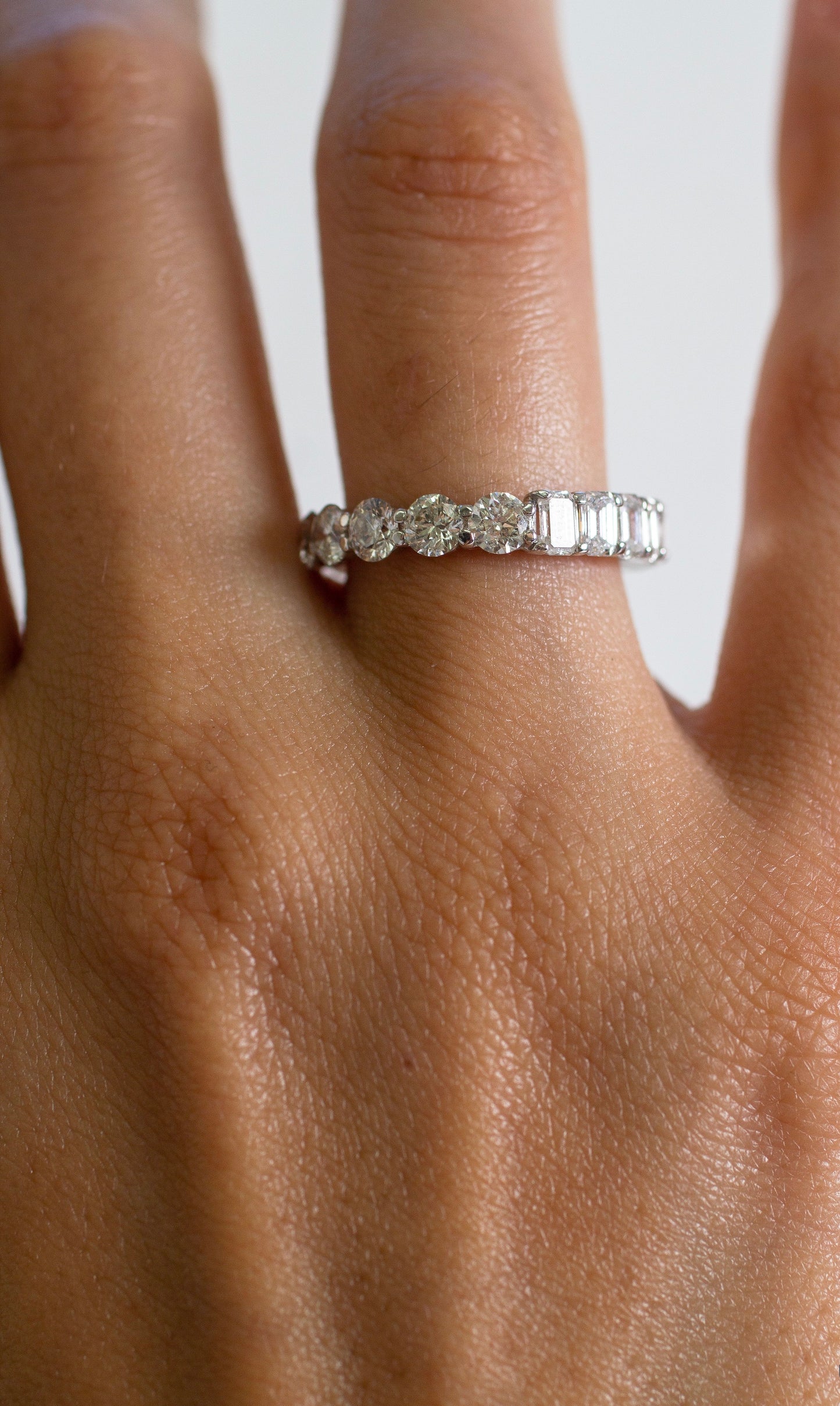 Nogama Half and Half Diamond Eternity Band