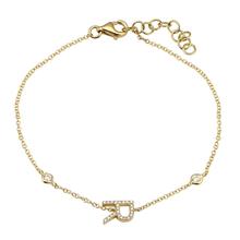 Diamond Initial Bracelet