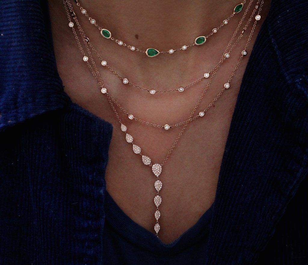 Nogama Luna Skye Teardrop Moonstone Choker Necklace