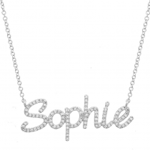 Diamond Custom Name Necklace