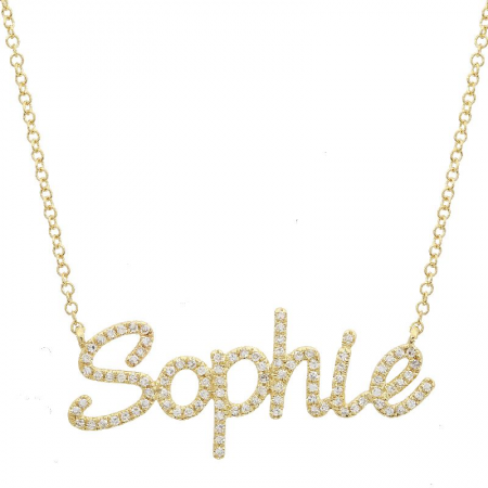 Diamond Custom Name Necklace