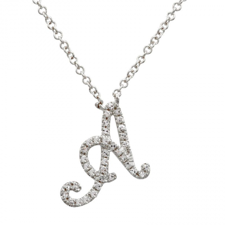 Diamond Initial Necklace