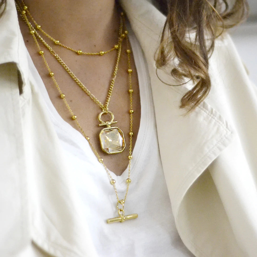 CXC layer necklace
