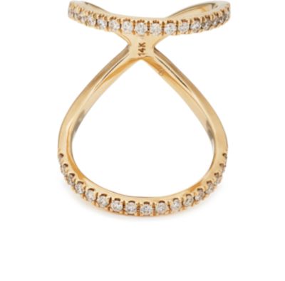 Nogama Collection Diamond Pave Knuckle Ring