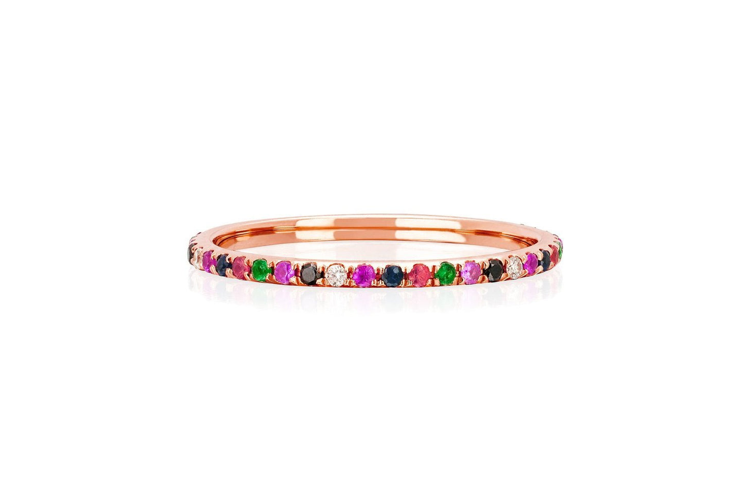 EF Collection Rainbow Eternity Band Ring