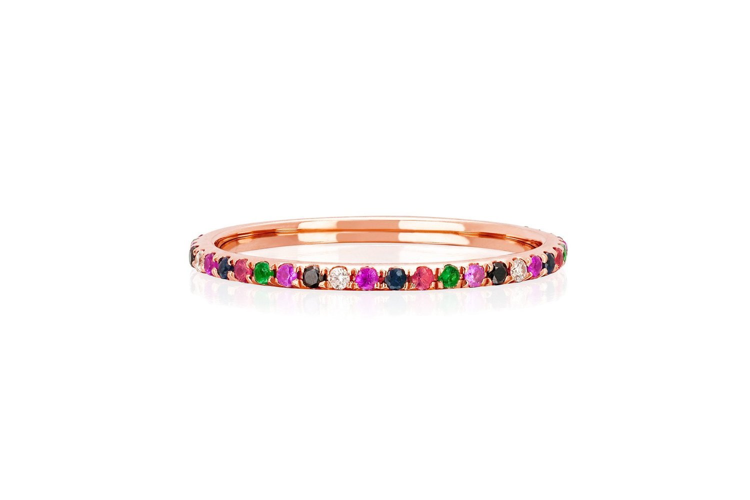 EF Collection Rainbow Eternity Band Ring