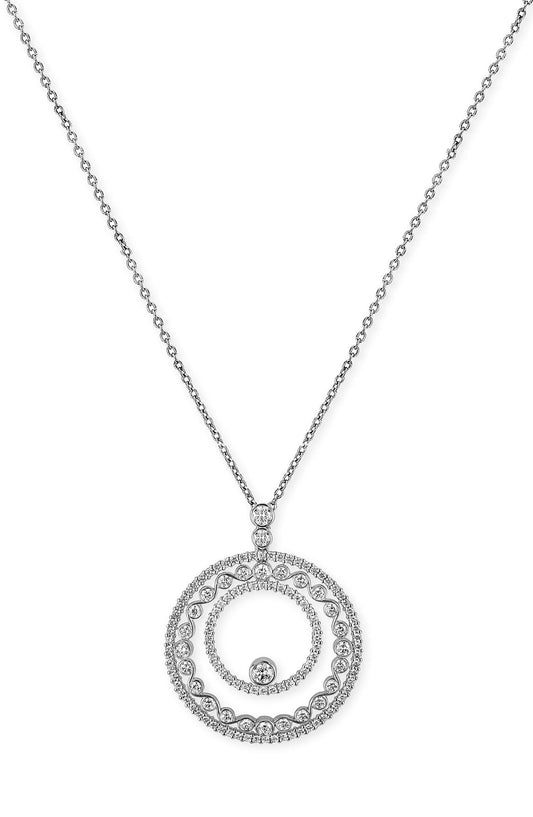 Jack Kelege 18k White Gold Diamond Pendant