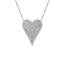 Diamond Pave Heart Necklace