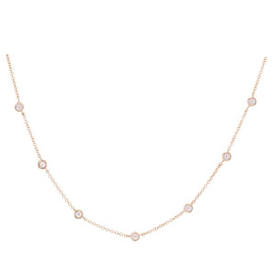Luna Skye Teardrop Moonstone Choker Necklace