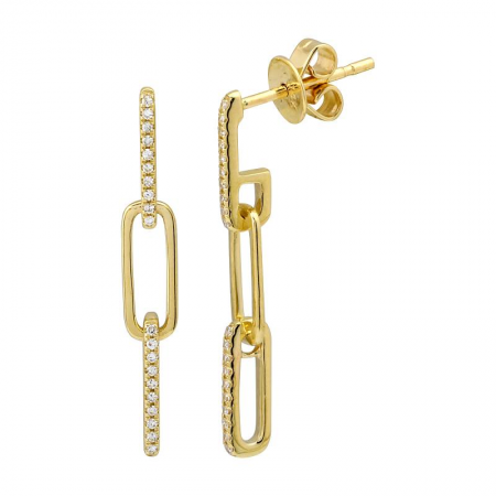 Nogama Link Diamond Earrings