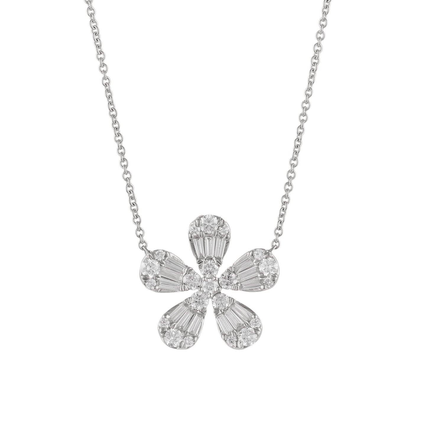 Diamond Flower Necklace