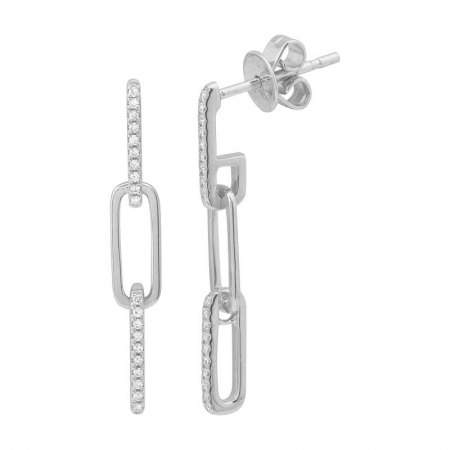 Nogama Link Diamond Earrings