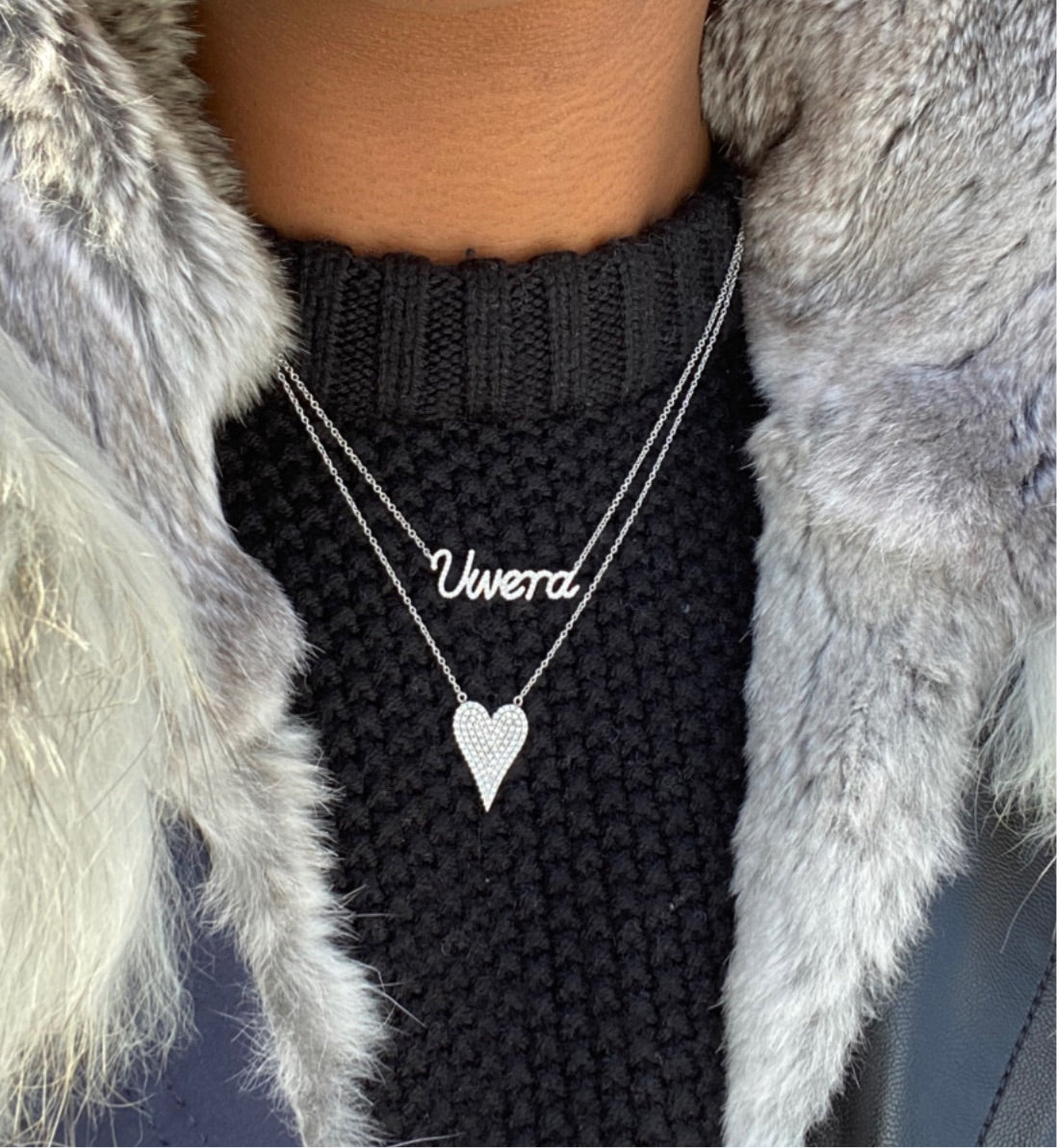 Diamond Custom Name Necklace
