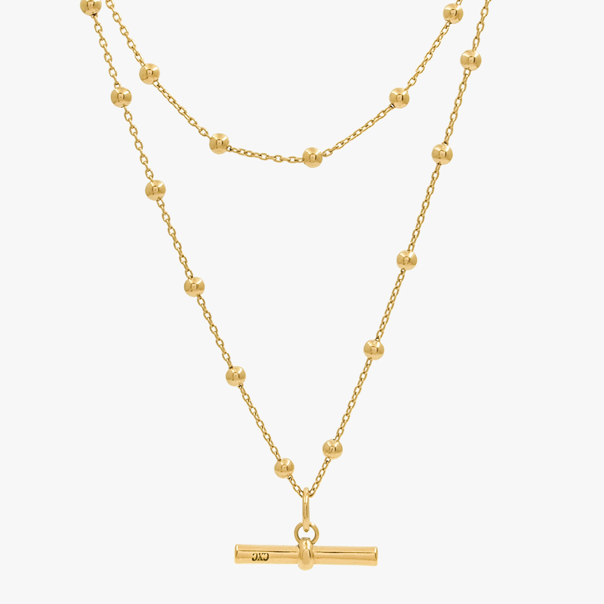 CXC layer necklace