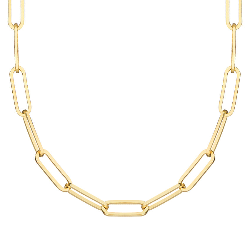 Medium Gold paperclip Necklace