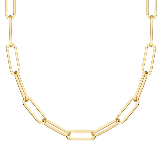 Medium Gold paperclip Necklace