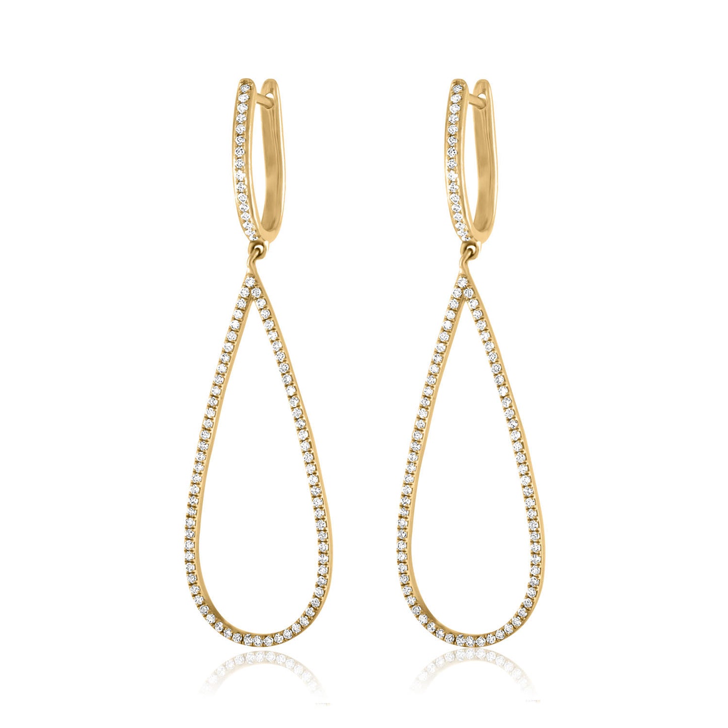 Jane Kaye Open Drop Pear Earrings