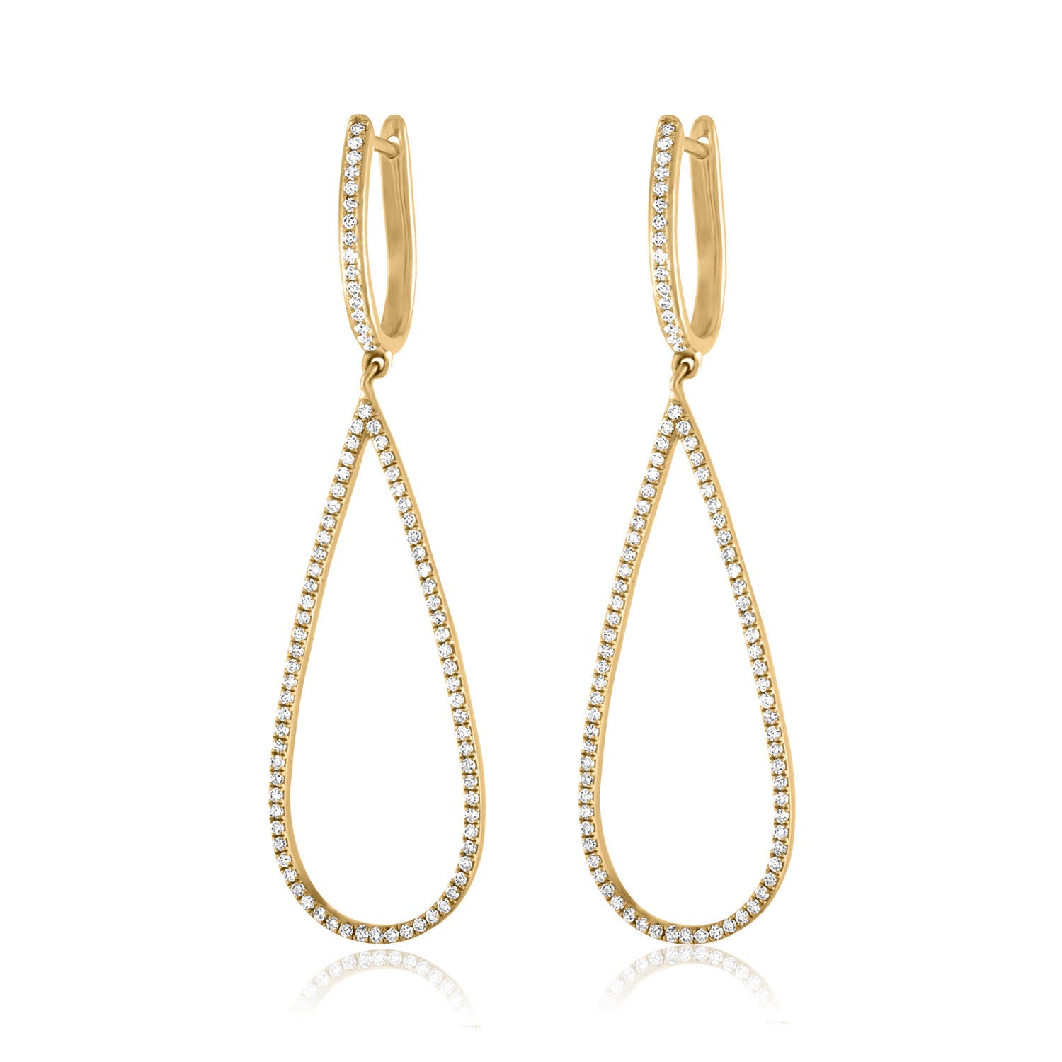 Jane Kaye Open Drop Pear Earrings