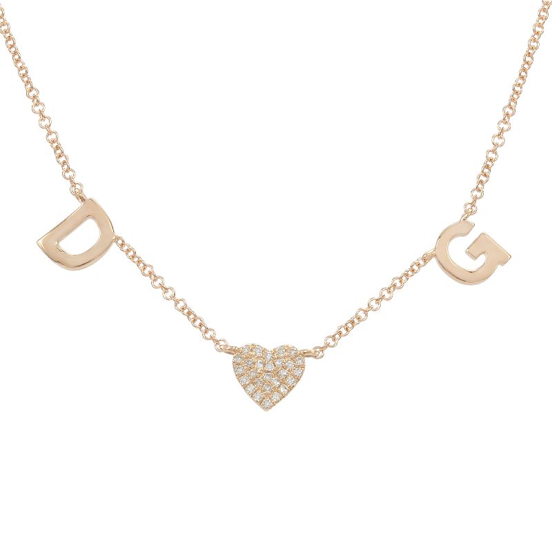 Nogama Collection 14k Rose Gold Custom Diamond Necklace