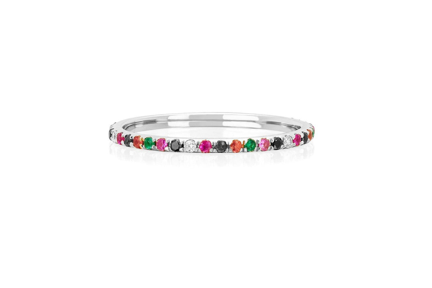 EF Collection Rainbow Eternity Band Ring