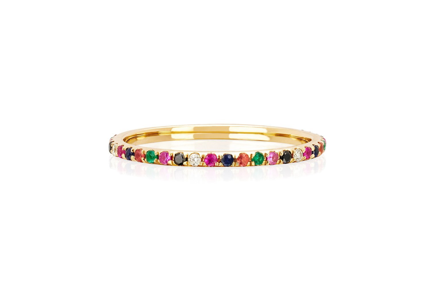 EF Collection Rainbow Eternity Band Ring