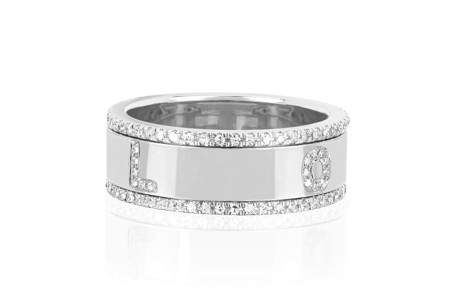 EF Collection Diamond LOVE Spinning Ring