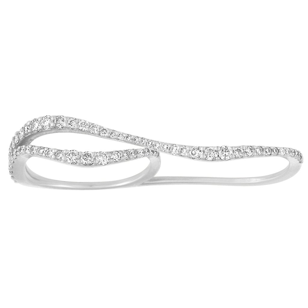 Nogama Collection Wavy Two Finger Ring