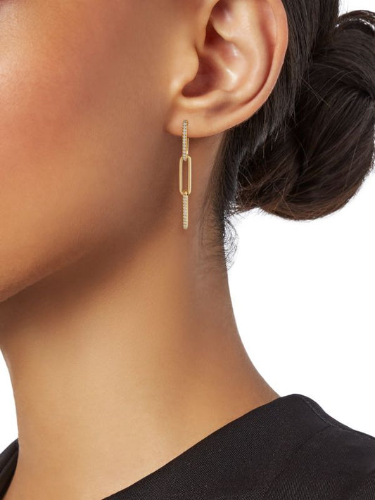 Nogama Link Diamond Earrings