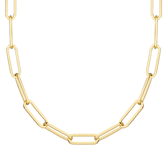 Medium Gold paperclip Necklace